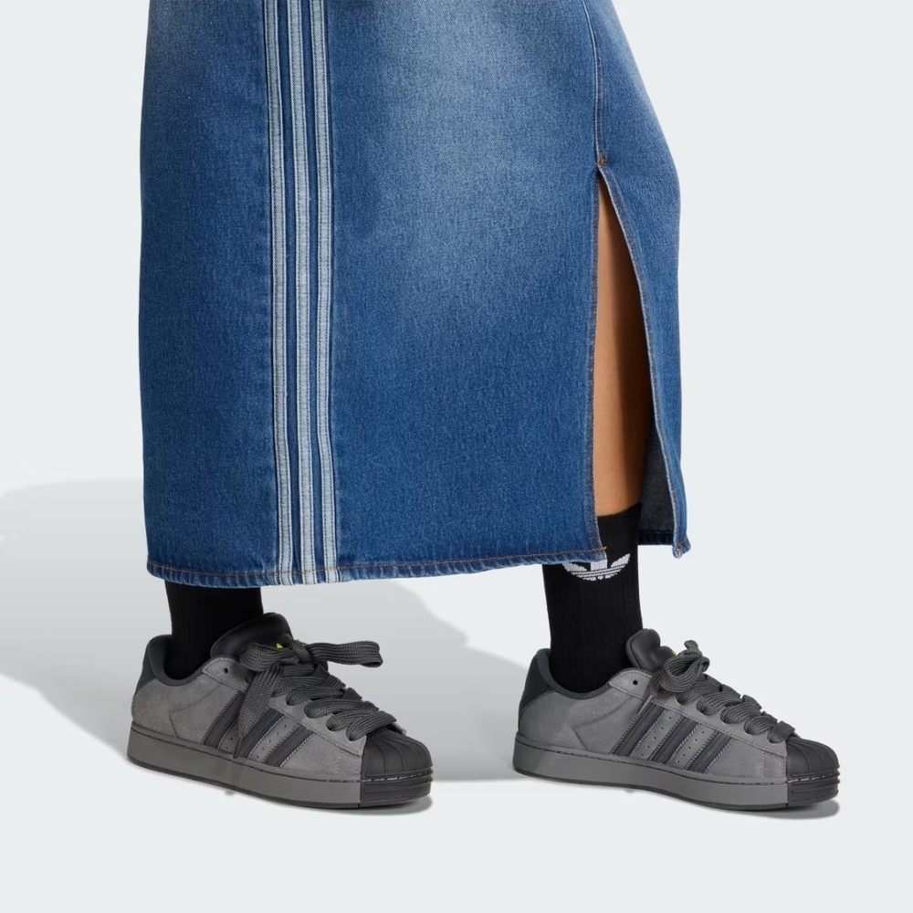 Adidas Denim Midi Skirt - Size 12 - Picture 7 of 9